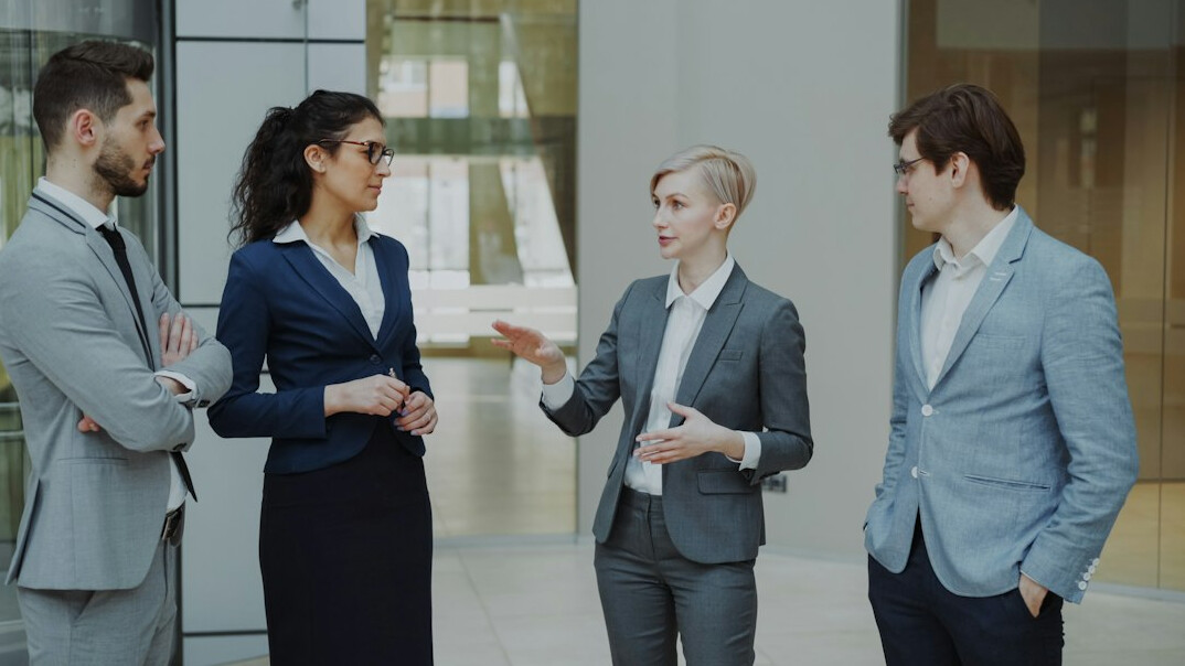 business team discussing funding options