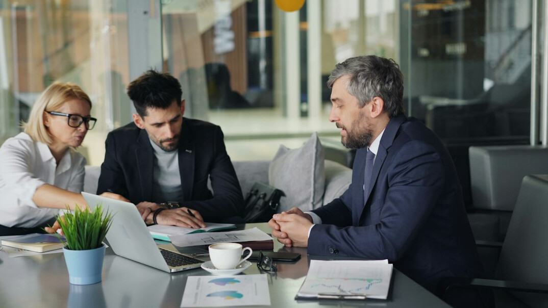 business team discussion